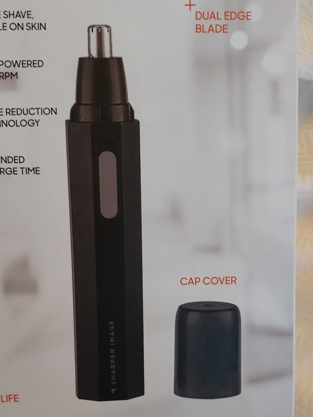 HAIR TRIMMER Cordless for ear & nose Sharper Image NEW
